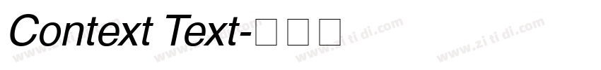 Context Text字体转换 Context Text字体转换